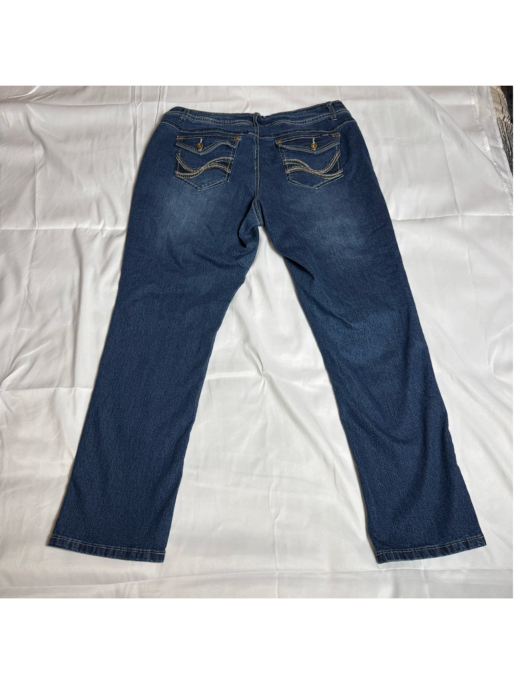 Women's Angels Blue Straight Leg Jeans Size 18 - Picture 8 of 11